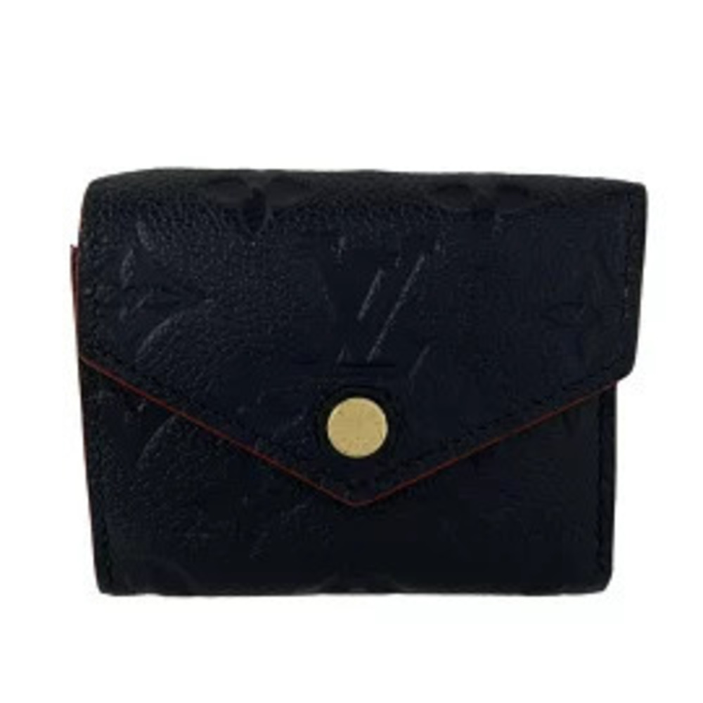 LOUIS VUITTON Portefeuille Zo Tri fold Wallet Marine Blue Rouge Red Leather